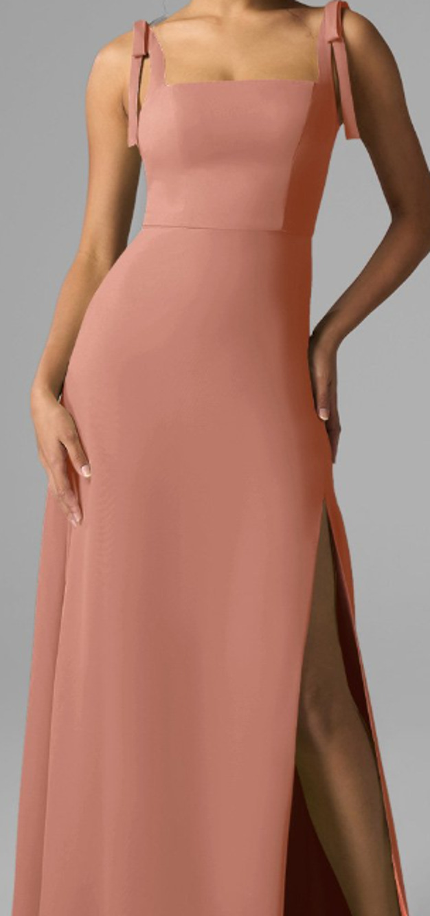 AW BRIDAL SZ 0 XS rose pink Maisha formal party bridesmaid maxi dress NEW 0b5
